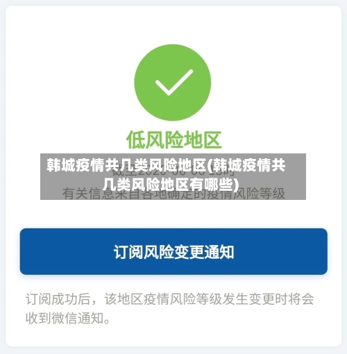 韩城疫情共几类风险地区(韩城疫情共几类风险地区有哪些)