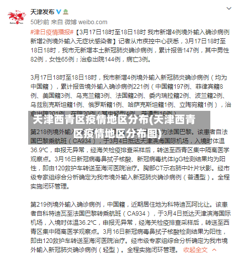 天津西青区疫情地区分布(天津西青区疫情地区分布图)